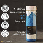 Soulflower Aromatherapy Essential Oil Ocean Blue Bath Salt | Grocsy