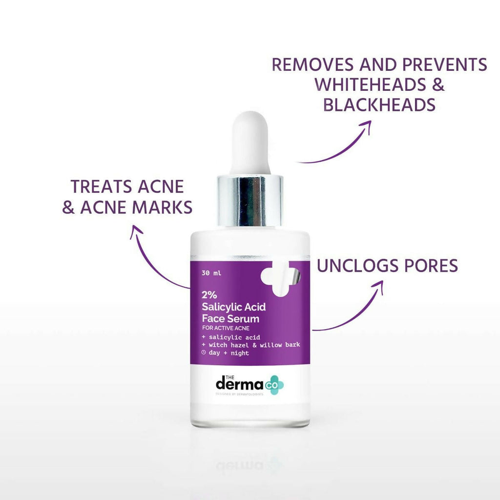 The Derma Co 1% Hyaluronic Sunscreen & 2% Salicylic Face Serum Combo | Grocsy