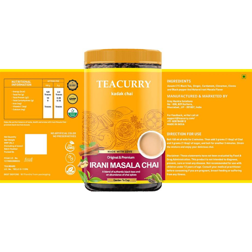 Teacurry Irani Masala Chai Powder | Grocsy