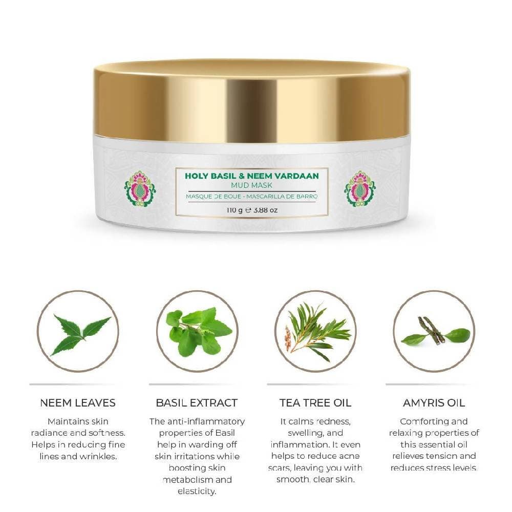 Nourish Mantra Holy Basil & Neem Vardaan Mud Mask | Grocsy