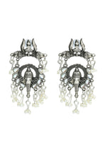 Mominos Fashion Johar Kamal Oxidised Silver-Plated Ganesha Design Necklace Choker Set for Women | Grocsy