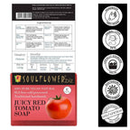 Soulflower Juicy Red Tomato Handmade Soap | Grocsy