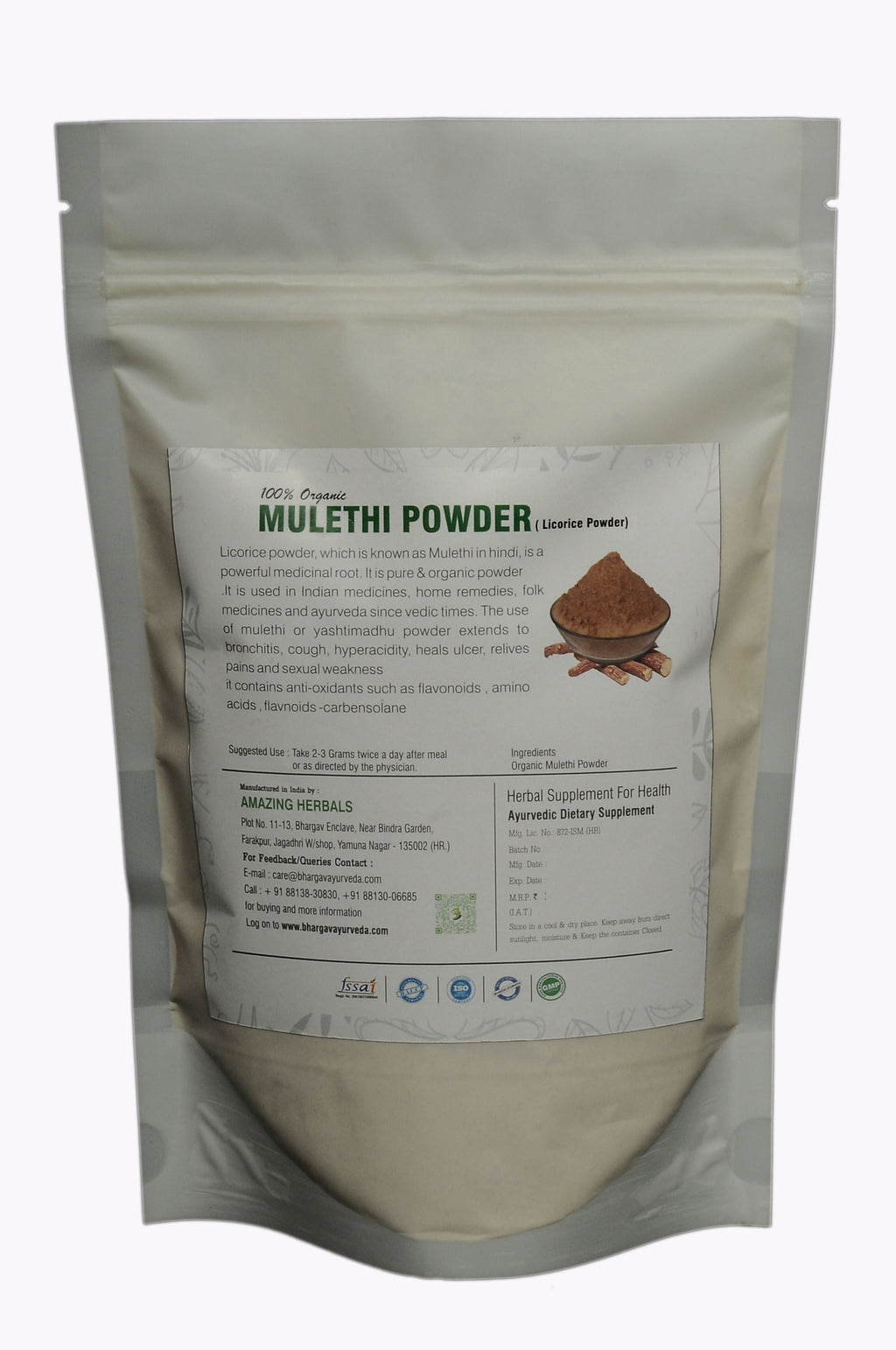 Dr.Bhargav’s Mulethi Powder | Grocsy