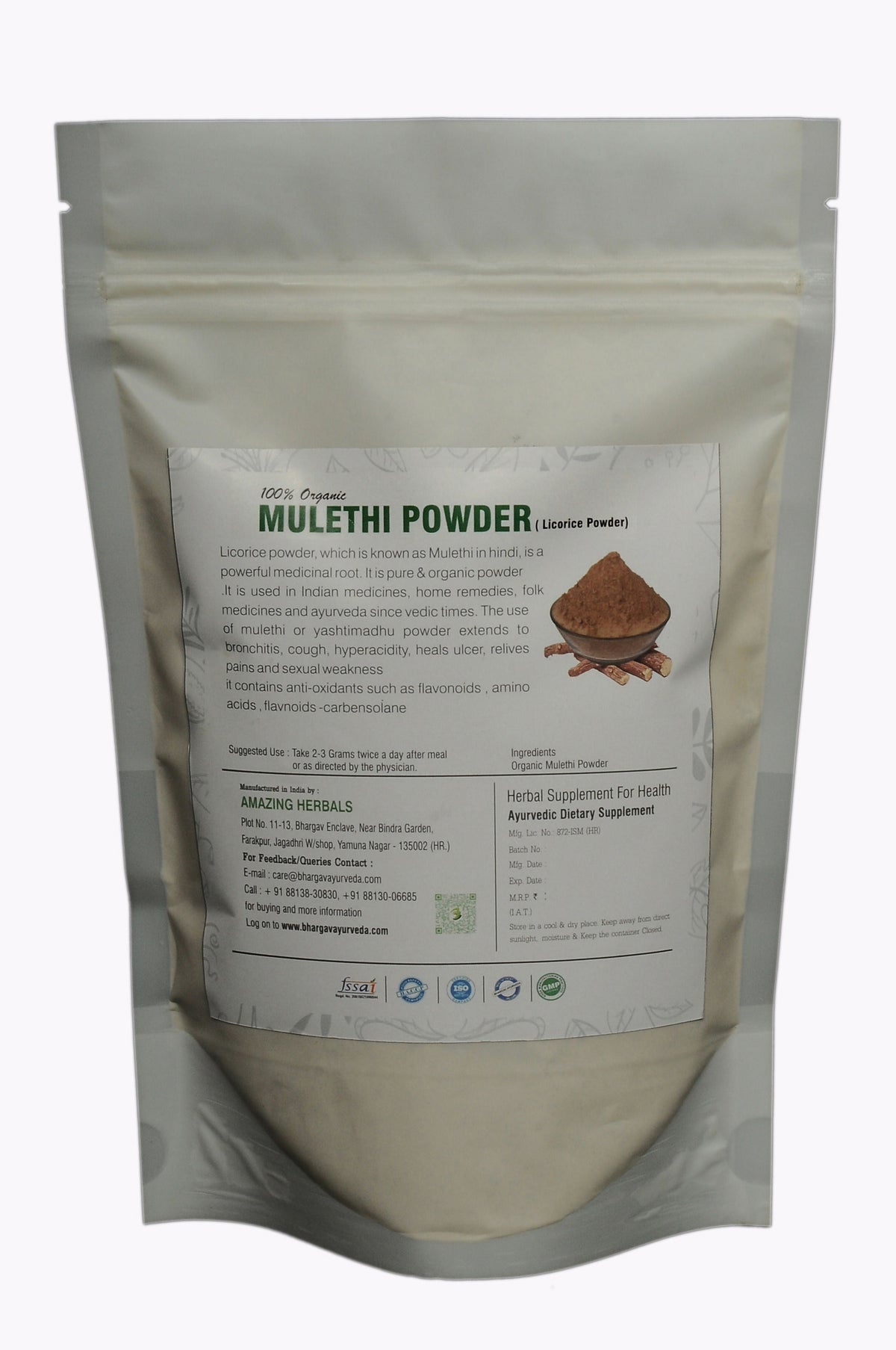 Dr.Bhargav’s Mulethi Powder | Grocsy