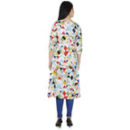 Kanoor Women's Multicolour A line kurti | Grocsy