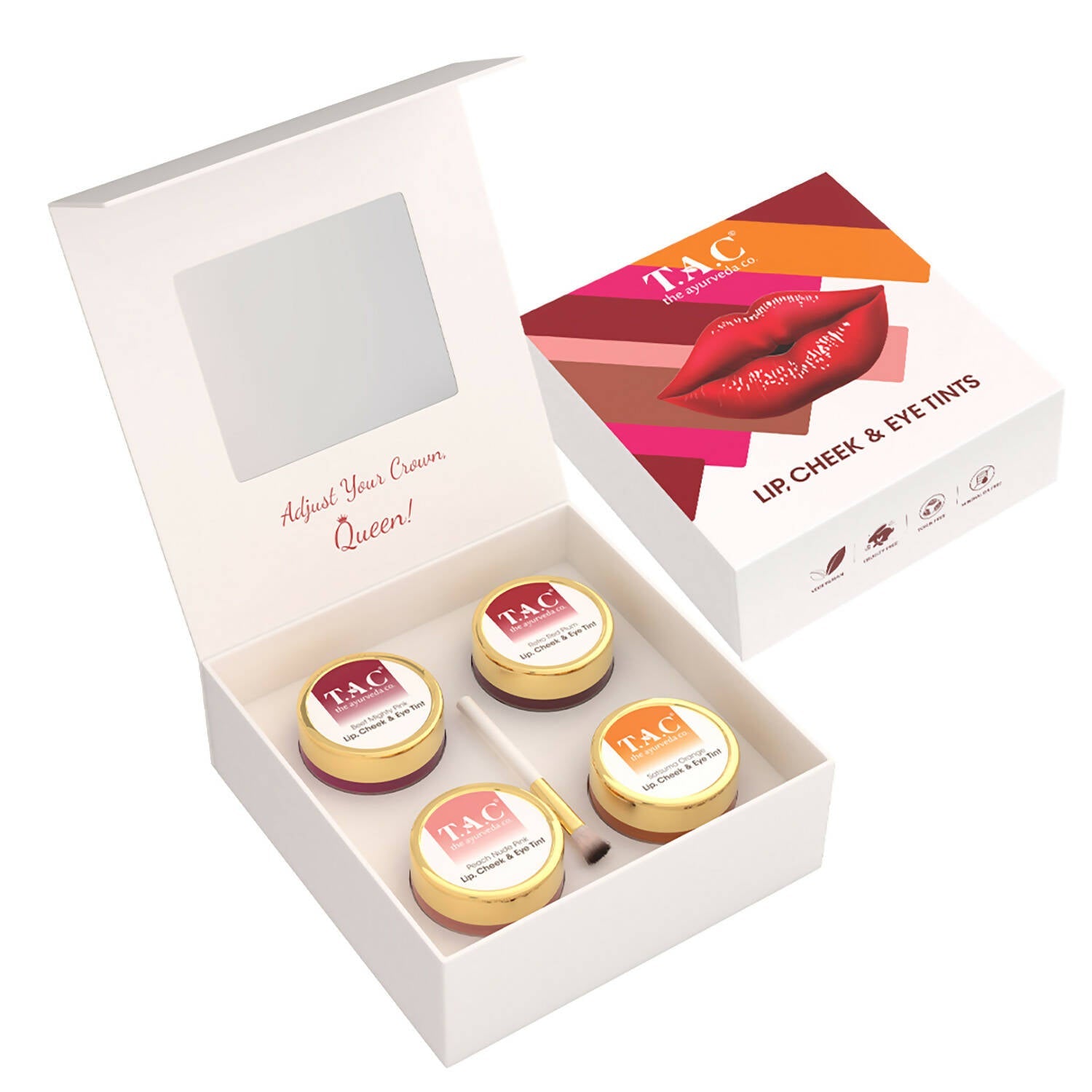 TAC - The Ayurveda Co. Lip, Cheek & Eye Tints Magic Combo Box | Grocsy