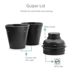 Vaya Drynk Stainless Steel Water Bottle Tumbler for Office - 600ml (Black) | Grocsy