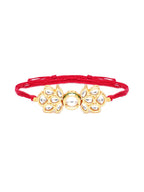 Designer kundan Rakhi - Ruby Raang | Grocsy
