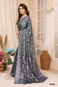 Aafreen Partywear Designer Grey Khadi Fancy Saree | Grocsy