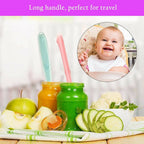 Safe-O-Kid Soft Tip Silicone Spoon, Pink For Kids Protection | Grocsy