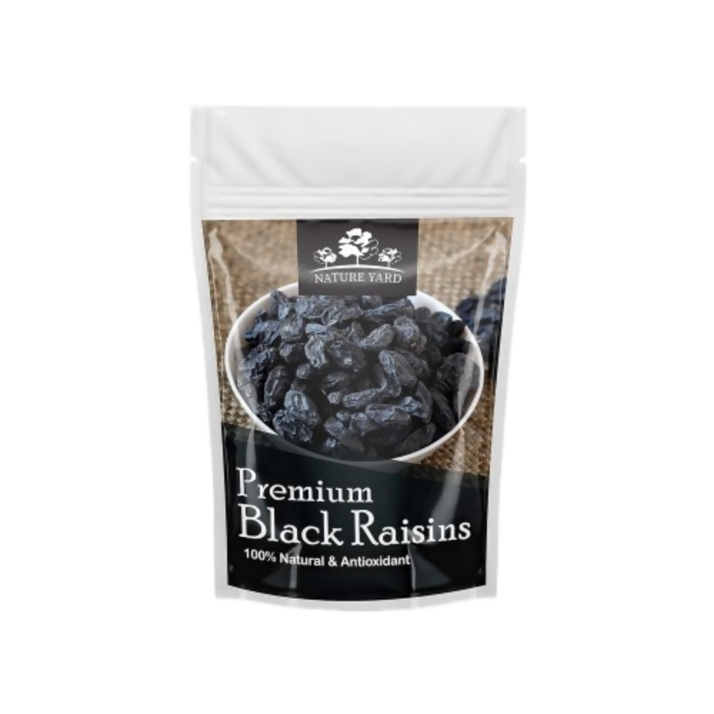 Nature Yard Black Raisins Seedless/kali kismis/kishmish dry fruit | Grocsy