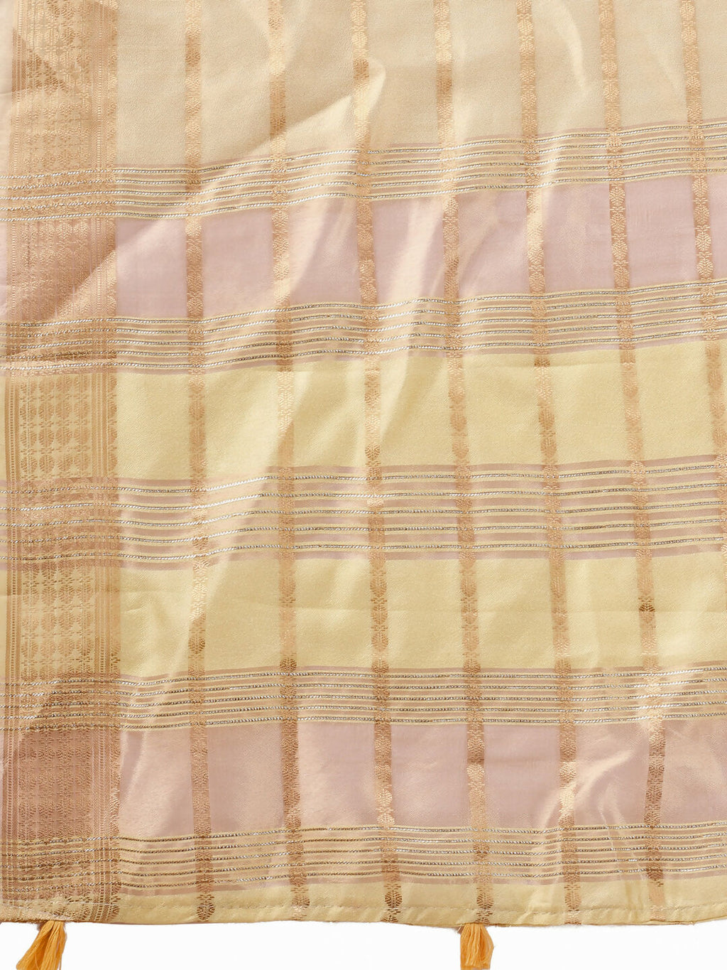 Shree Shyam Fashion Organza Gold Saree | Grocsy