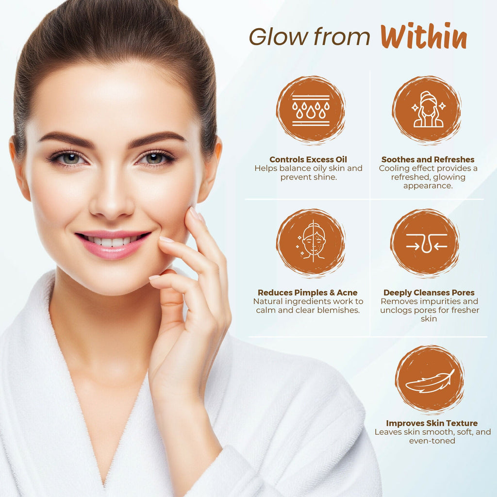 Nisha sandal Multani Mitti for Face |Skin Brightening Face Pack | Grocsy