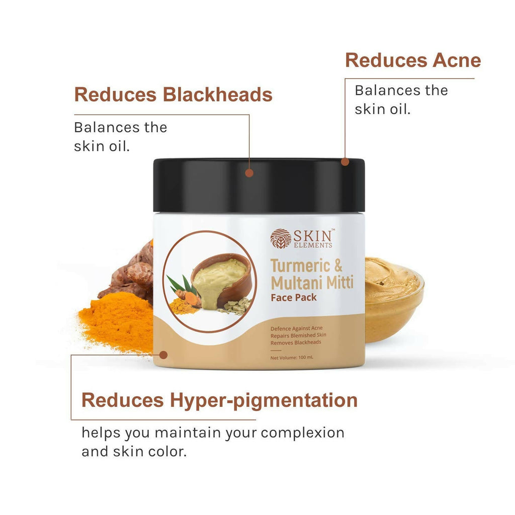 Skin Elements Turmeric and Multani Mitti Face Pack | Grocsy