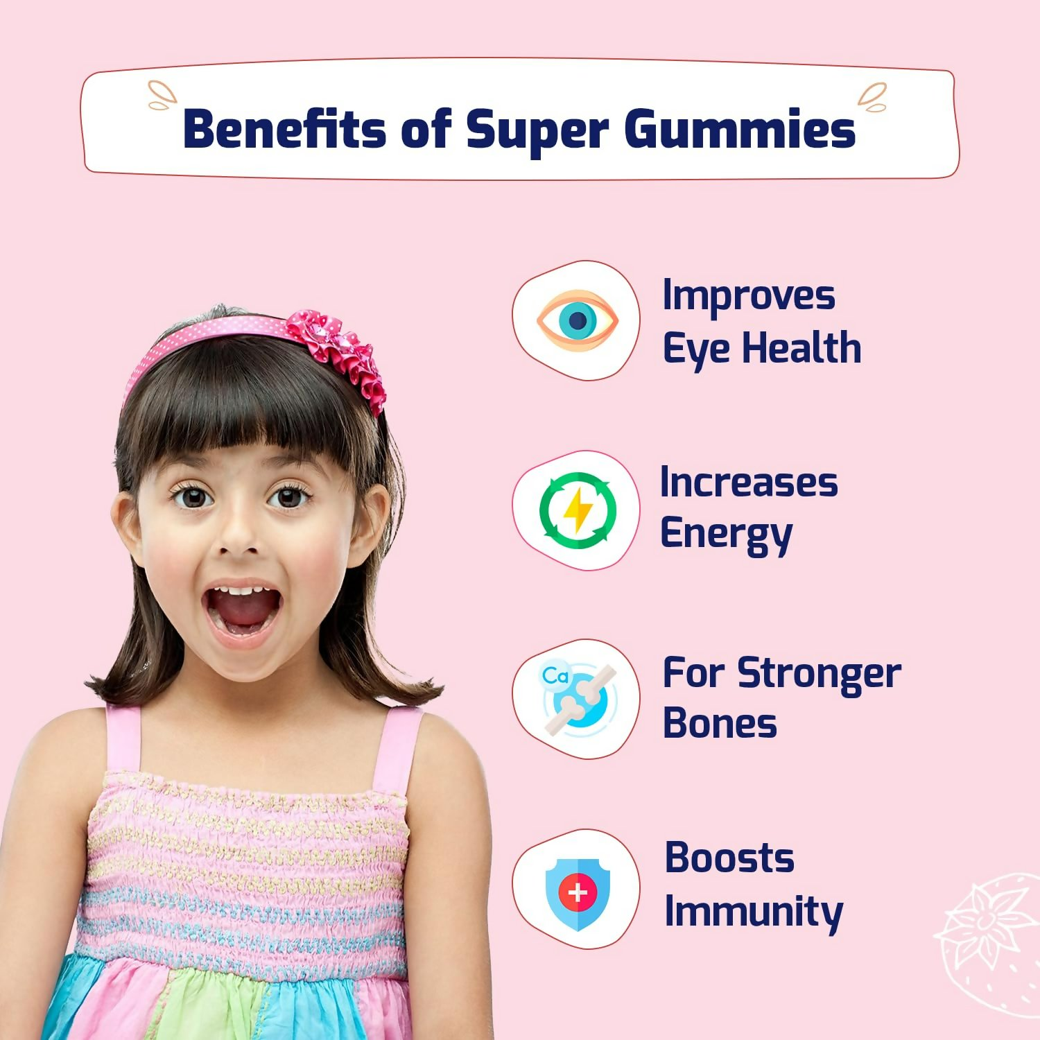 Gritzo SuperMilk Overall Growth (7-12y Boys) - Double Chocolate, with Super Gummies - Strawberry | Grocsy