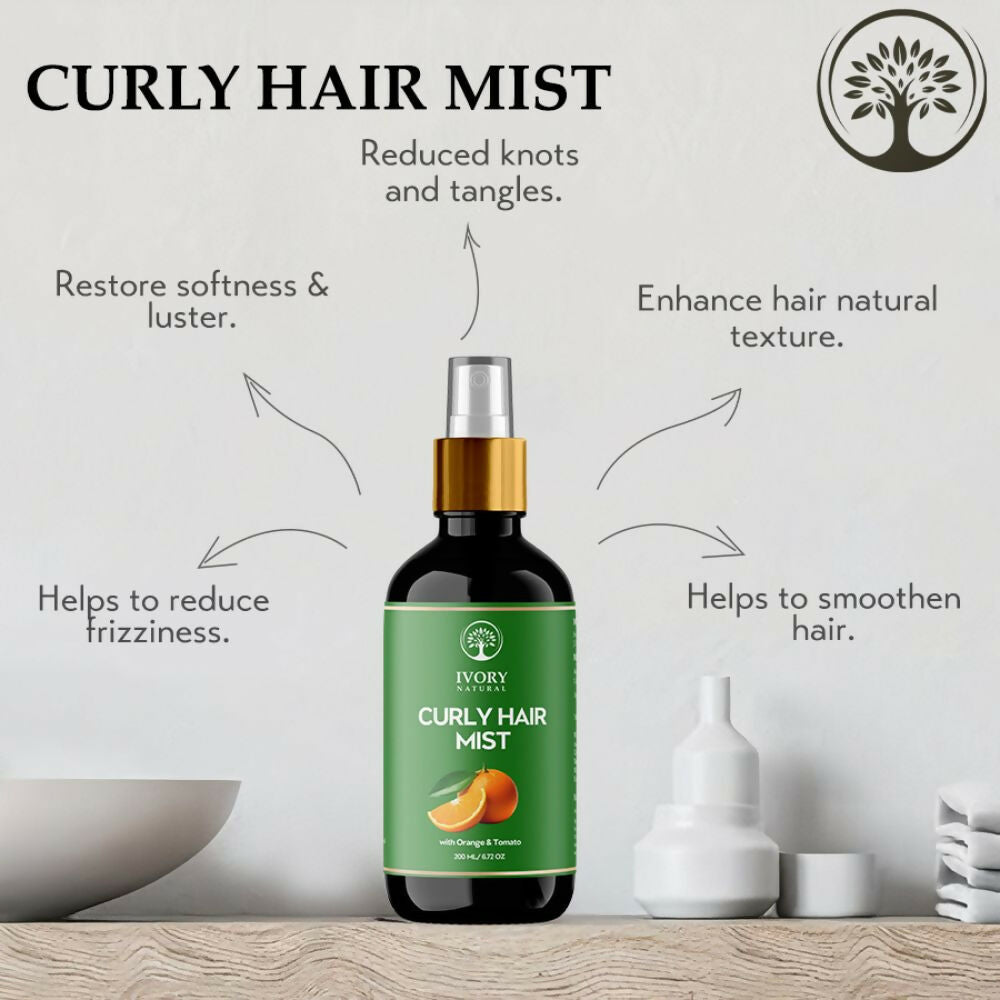 Ivory Natural Curly Hair Mist - Revitalize, Define, And Nourish Your Curly Hair | Grocsy