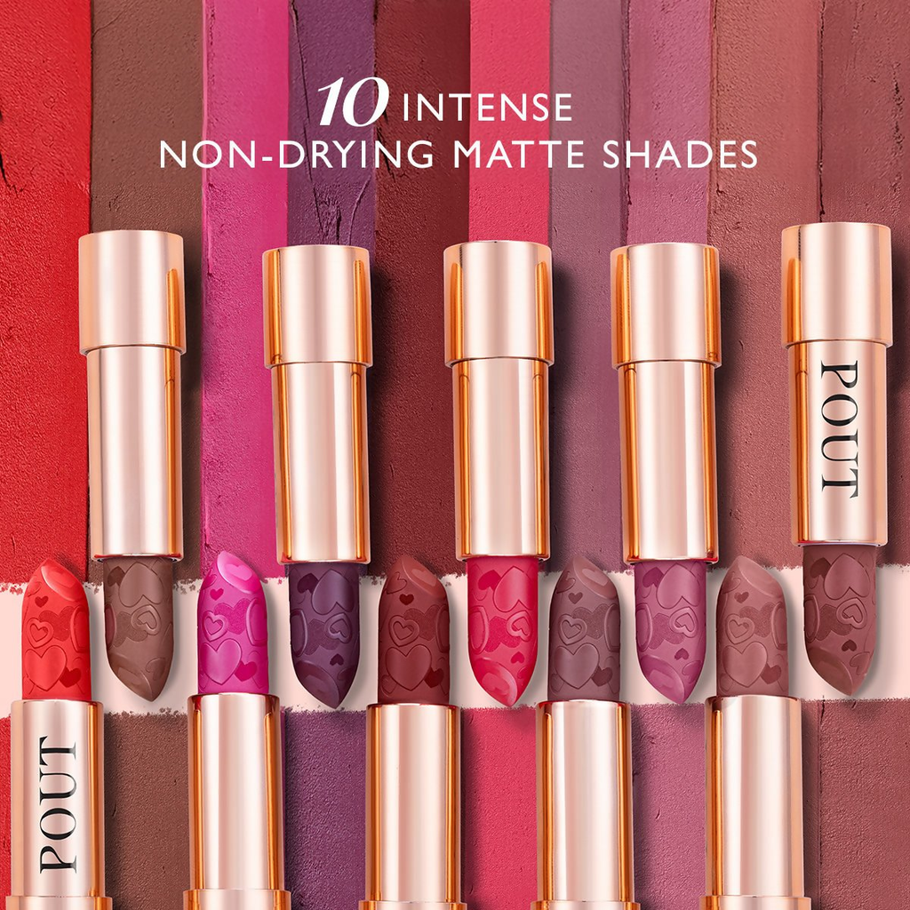 MyGlamm Pout By Karan Johar Intense Matte Plumping Lipstick - Revenge Pout | Grocsy