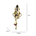 CraftVatika Ganesha Design Spiritual Brass Bell Oil Diya Lamp | Grocsy
