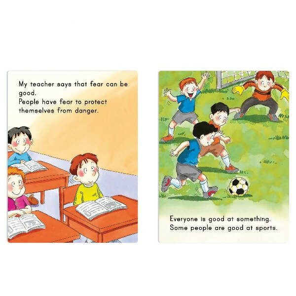Jolly Scholars Emotional Well Being Hardbound 8 in 1 Stories Book For Kids Ages 3-6 Years| Learn Beauty, Anger, Sadness, Love Family & Friends etc. | Grocsy