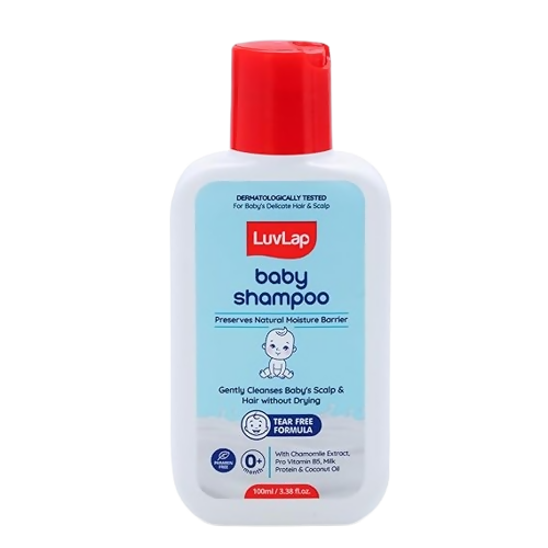 LuvLap Milky Soft Baby Shampoo with Milk Protein, Vitamin E & Coconut Oil, Shea Butter & Chamomile | Grocsy