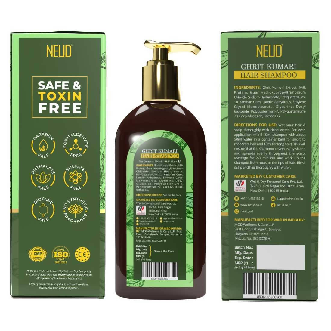 Neud Ghrit Kumari Hair Shampoo | Grocsy