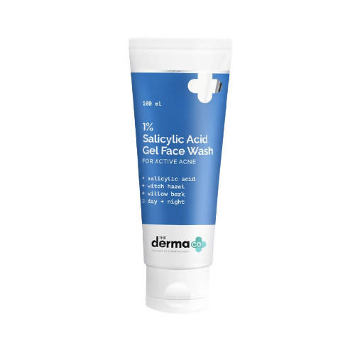 The Derma Co 1% Salicylic Acid Gel Face Wash For Active Acne | Grocsy