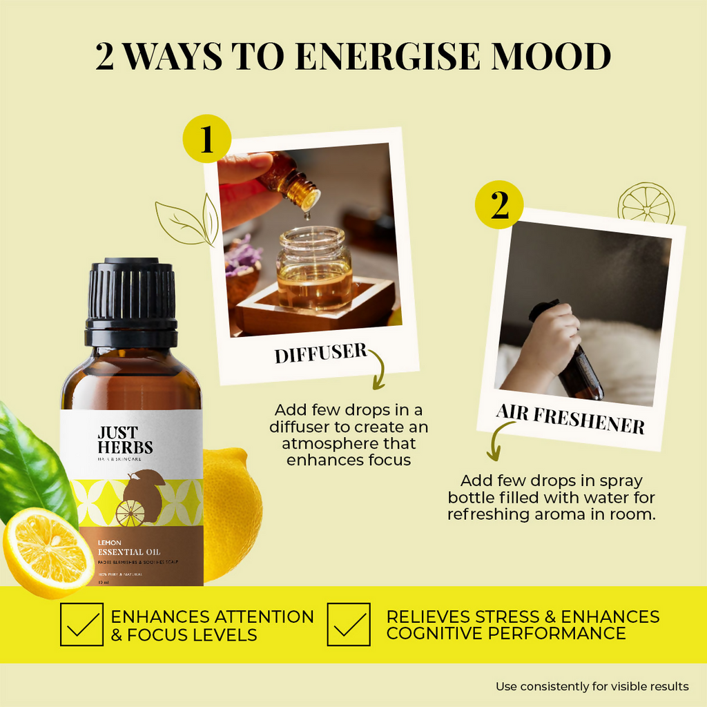 Just Herbs Lemon Essential Oil | Grocsy