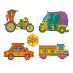 Artvibes Wood Decorative Vehicles Wall And Door Hanging for Home | Grocsy