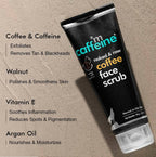 mCaffeine Naked & Raw Coffee Face Scrub with Walnut for Fresh Glow | Grocsy