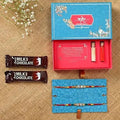 American Diamond Rakhi Set & Amul Milk Chocolates | Grocsy