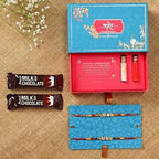 American Diamond Rakhi Set & Amul Milk Chocolates | Grocsy