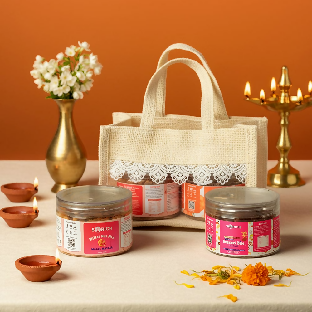 Sorich Organics Mini Light and Bites Hamper Diwali Gift | Grocsy