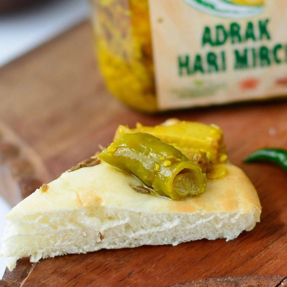 The Little Farm Co Adrak Hari Mirch Pickle | Grocsy