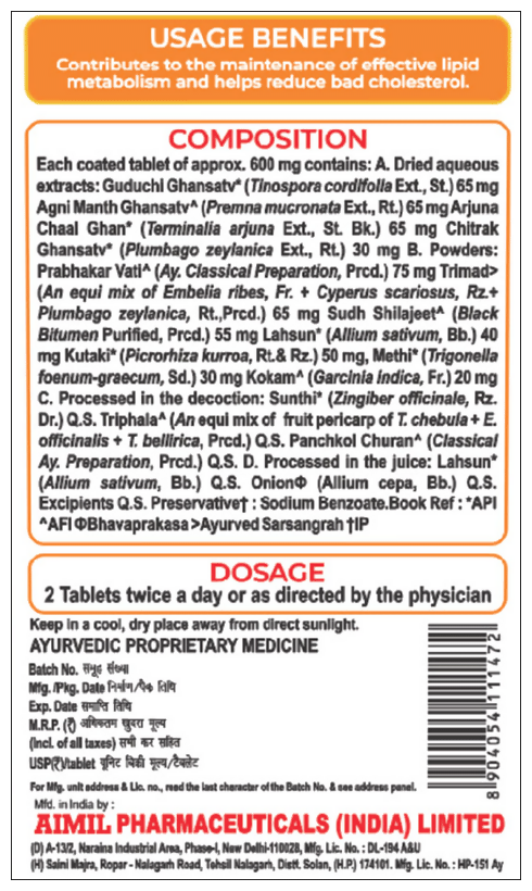 Aimil Trimalip Tablets | Grocsy
