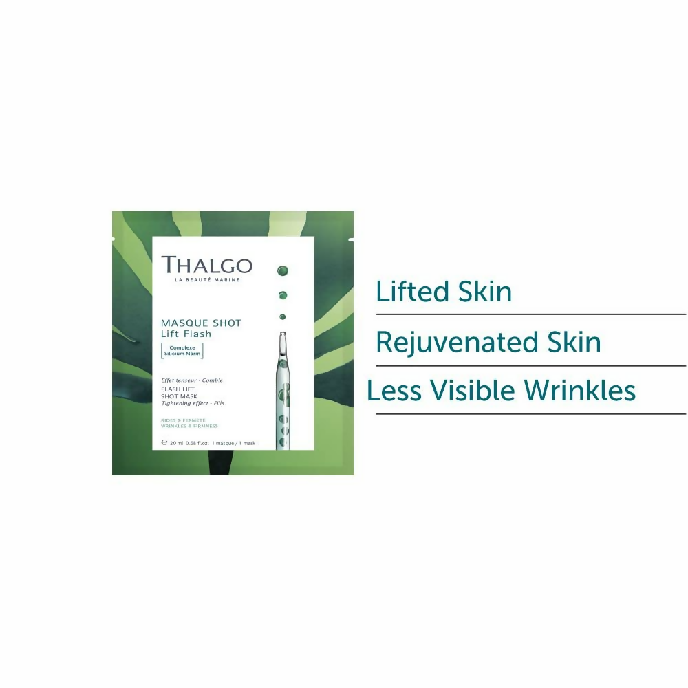 Thalgo Flash Lift Shot Mask - Rejuvenating Anti-Aging Sheet Mask | Grocsy