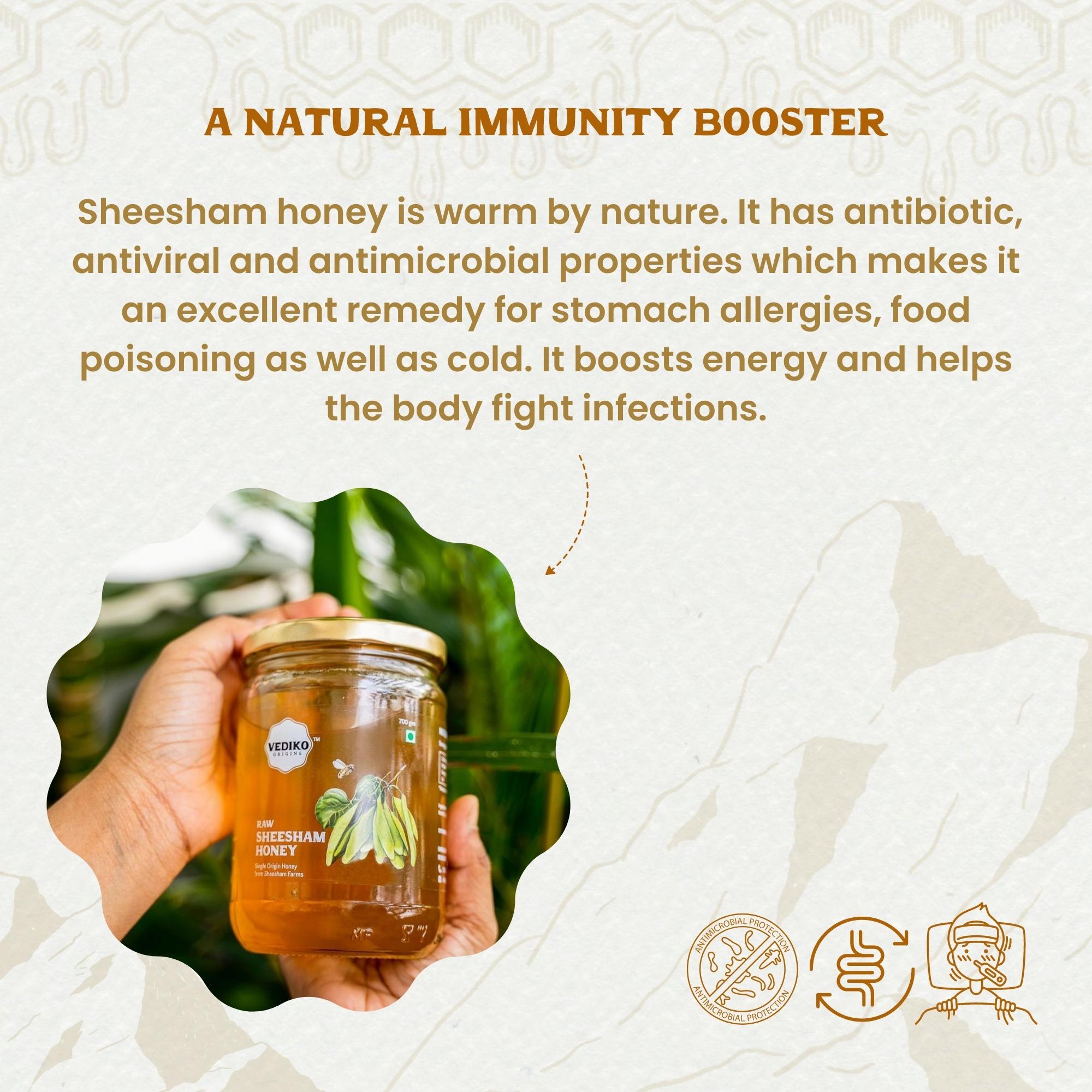 Vediko Origins Raw Sheesham Honey | Grocsy