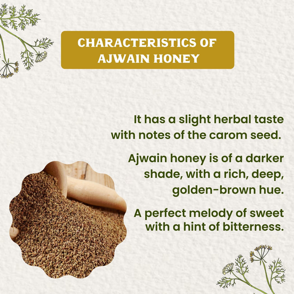 Vediko Origins Raw Ajwain Honey | Grocsy