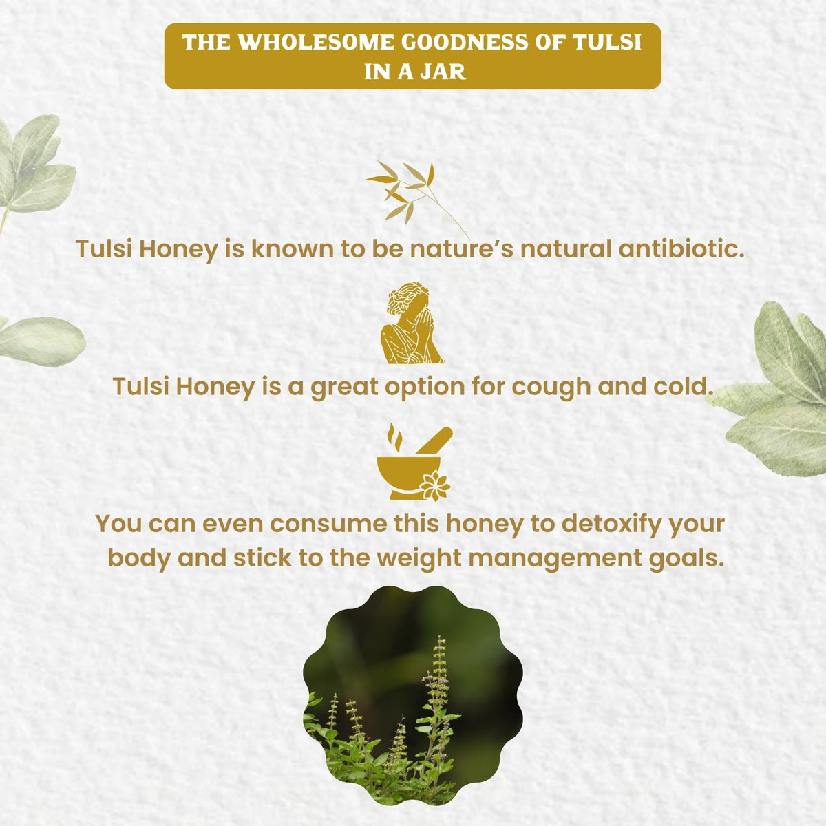Vediko Origins Raw Tulsi Honey | Grocsy