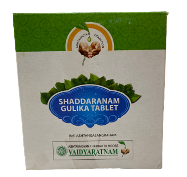 Vaidyaratnam Shaddaranam Gulika Tablets | Grocsy