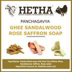 Hetha Ghee Sandalwood Rose Saffron Soap | Grocsy