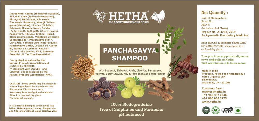 Hetha Panchagavya Shampoo | Grocsy