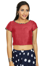 Aastha Fashion Women's Gajri Art Silk Designer Party Wear Readymade Blouse | Grocsy
