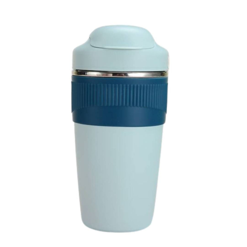 Wosta Travel Coffee Mug with Lid and Straw Tumbler - 480ml (Sky Blue) | Grocsy