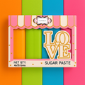 Confect Multipack of Fluorescent Orange, Lime green, electric blue and Neon Pink Sugarpaste 08 | Grocsy