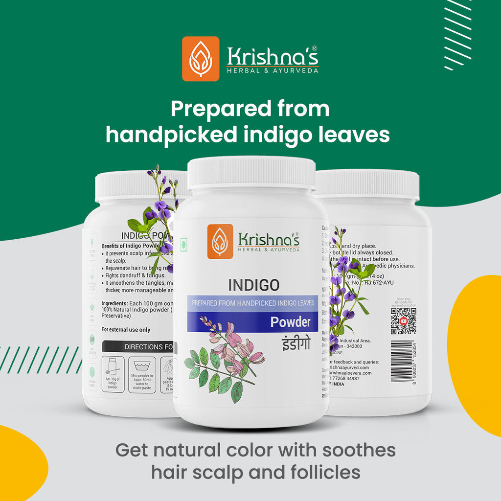 Krishna'S Herbal & Ayurveda Indigo Powder | Grocsy