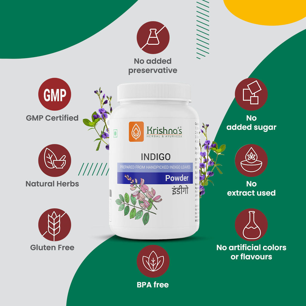 Krishna'S Herbal & Ayurveda Indigo Powder | Grocsy