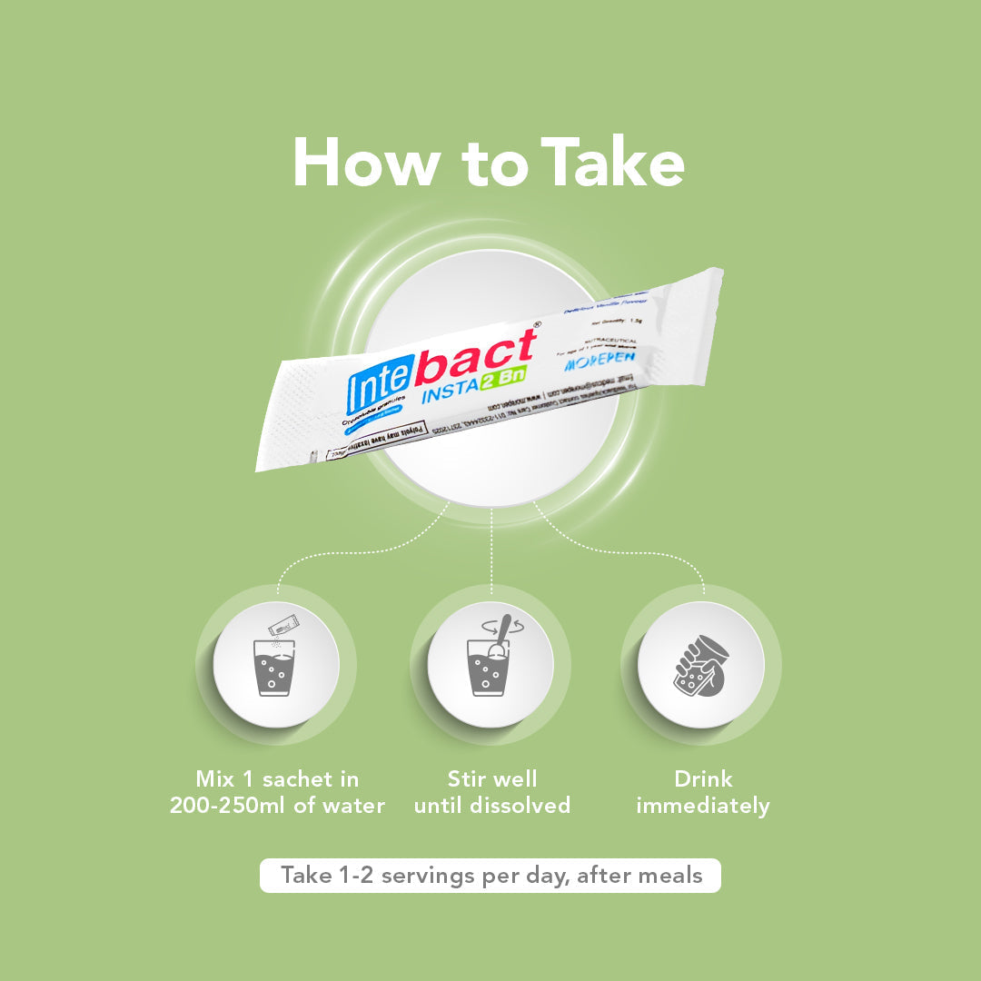 Dr Morpen Intebact Insta Probiotic 2Bn (Vanilla Flavour) | Grocsy