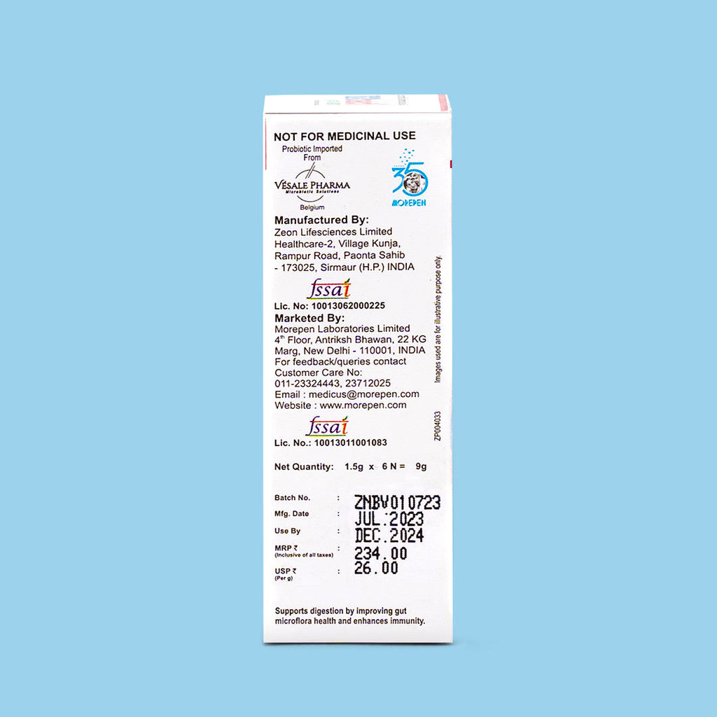 Dr Morpen Intebact Insta Probiotic 2Bn (Vanilla Flavour) | Grocsy