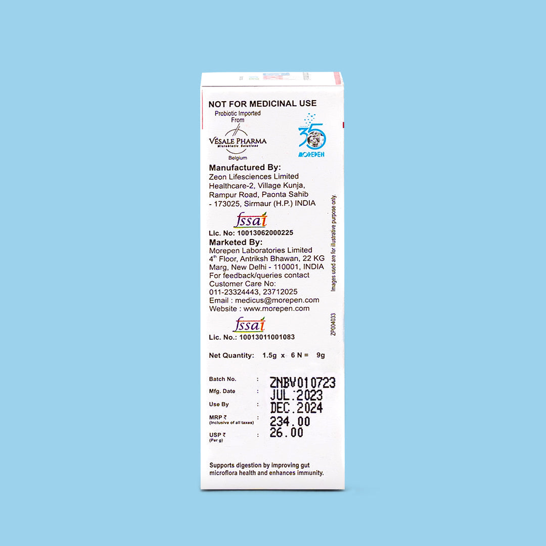Dr Morpen Intebact Insta Probiotic 2Bn (Vanilla Flavour) | Grocsy