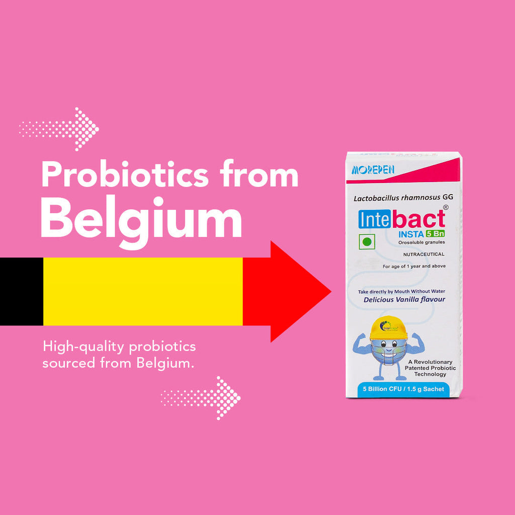 Dr Morpen Intebact Insta Probiotic 5Bn (1.5Gm) - 6 Sachets | Grocsy